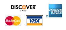 Discover - AmericanExpress - MasterCard - VISA